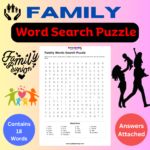 Family Word Search Puzzle